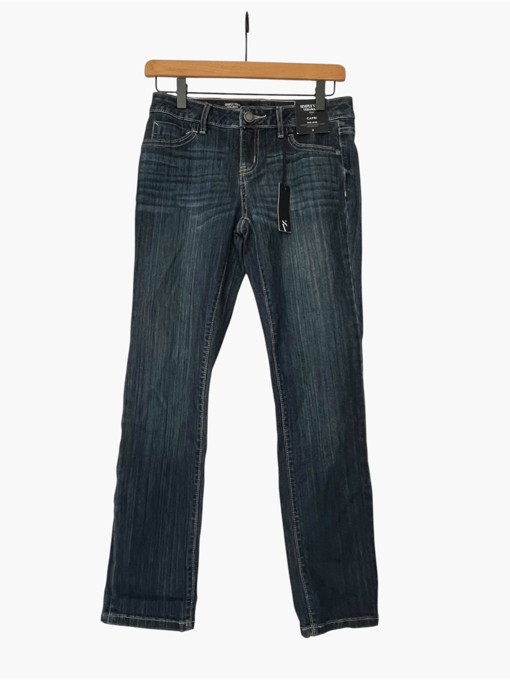 NWT Simply Vera Vera Wang mid-rise Capri jeans size 0